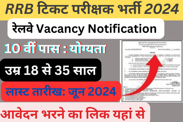 RRB TTE Vacancy 2024