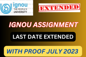 IGNOU Assignment 