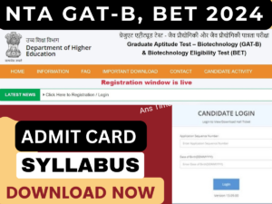 NTA GAT-B, BET 2024 Syllabus